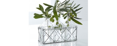 Becquet: Set de 3 vases style bouteille support en métal d'une valeur de 9,68 € au lieu de 12,90€