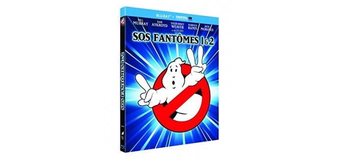 Amazon: Coffret Blu-ray SOS Fantômes 1 et 2 à 8,89€ au lieu de 12,90€