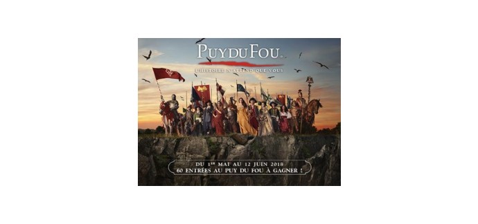 Familiscope: 30 lots de 2 entrées (1 jour/ adulte) pour le Grand Parc du Puy du Fou 