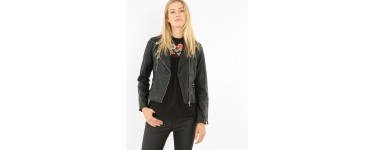 Pimkie: Le blouson biker en simili cuir à 22,99 euros au lieu de 45,99 euros