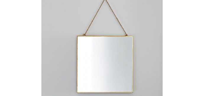 Becquet: Miroir carré à suspendre à 6,93€ au lieu de 9,90€