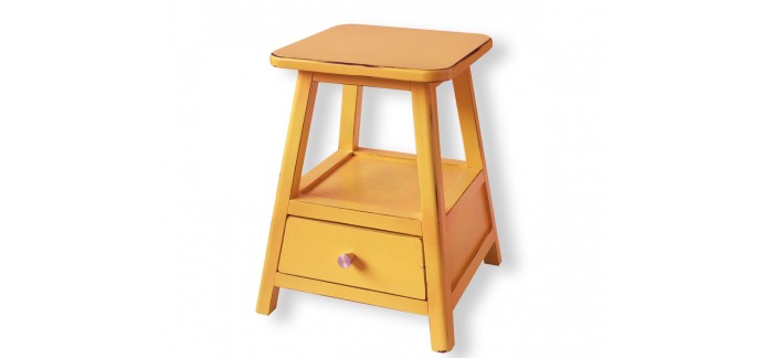 Becquet: Chevet jaune esprit bohème à 48,93€ au lieu de 69,90€