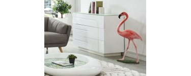 Vente Unique: Statue flamand rose ROSEUS résine à 99,99€