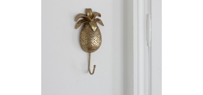 Becquet: Patère ananas en résine -20% de promo
