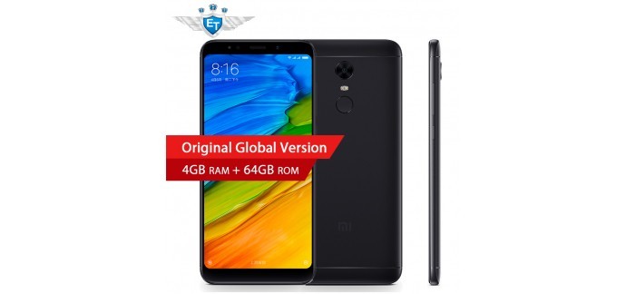 AliExpress: SmartphoneXiaomi Redmi 5 Plus Mondial Version à 145,36€ au lieu de 179,46€