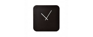 Alinéa: Horloge murale carrée en métal 33x33cm à 9,10€ au lieu de 13€