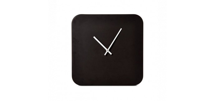 Alinéa: Horloge murale carrée en métal 33x33cm à 9,10€ au lieu de 13€
