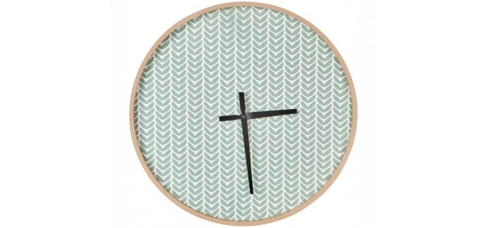 Alinéa: Horloge murale motif feuillage D40.8cm à 11,90€ au lieu de 17€