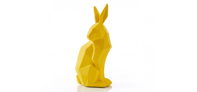 Becquet: Statuette lapin origami à 9,68€ au lieu de 12,90€