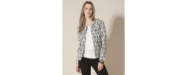 Damart: Veste maille fantaisie bicolore à 31,40€ au lieu de 69,99€