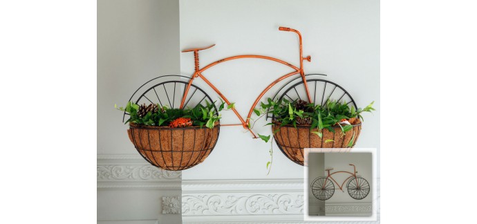 Becquet: Décoration murale ou jardinière vélo à 50,32€ au lieu de 62,90€