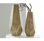 Becquet: Vases en bois à facettes à 29,92€ au lieu de 39,90€