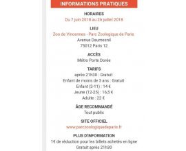 Parc zoologique de Paris: Visites noctures gratuites au Parc Zoologique les jeudis de 21h30 à 22h30