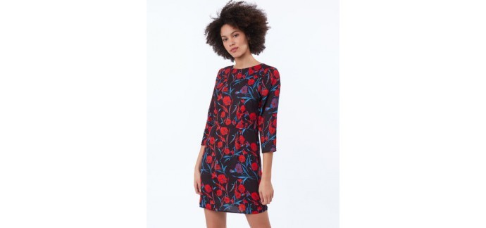 Etam: Sonia - Robe imprimée fleurs à 34,99€ au lieu de 49,99€