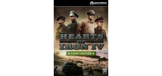 CDKeys: Jeu PC Hearts of Iron IV Cadet Edition à 12,49€ au lieu de 39,99€