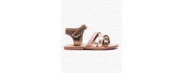 GÉMO: Nu-pieds en cuir brillant bicolore à 14,99€ au lieu de 24,99€