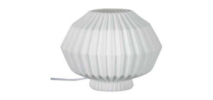 Habitat: Nao Lampe à poser en porcelaine blanc à 29,94€ au lieu de 49,90€