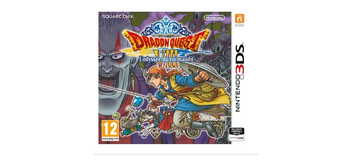 Auchan: Jeux 3DS Dragon Quest VIII L'odyssée Du Roi Maudit à 19,99€ au lieu de 34,99€