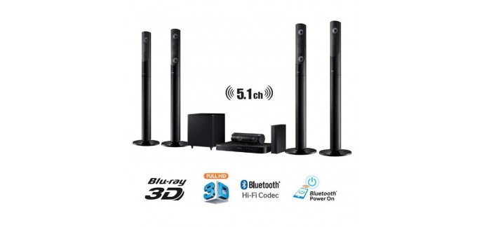 Cdiscount: Home-Cinéma 5.1 Blu-Ray 3D Samsung HT-J5550W à 399,99€