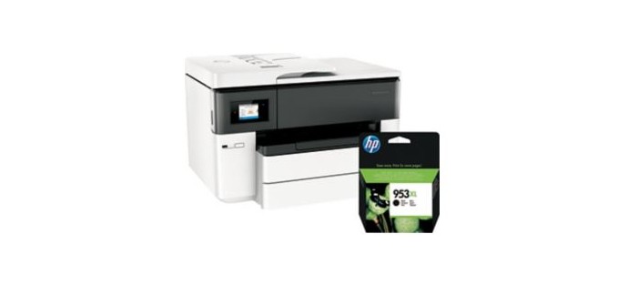 Office DEPOT: Pack imprimante HP OfficeJet Pro 7740 A3 + Cartouche HP 953XL Noir à 210€ au lieu de 252€