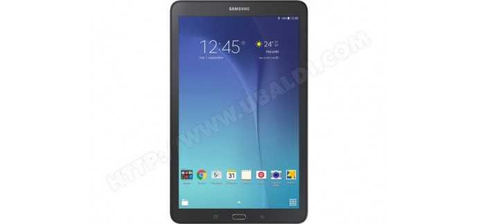 Ubaldi: Tablette tactile Galaxy Tab E Wifi 9,6'' 8Go noire SM-T560 - SAMSUNG à 176€ au lieu de 219€