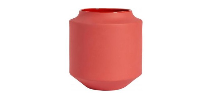 Habitat: Vase en grès rouge à  23,40€ au lieu de 39€ 