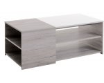 Fly: Table basse chene gris/blanc LUNEO à 85,10€