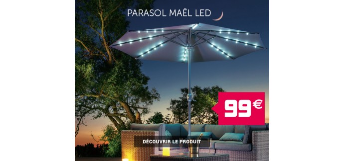 GiFi: Parasol lumineux avec 23 LED Mael 2,35 m à 99€ au lieu de 119€