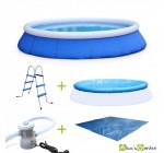 eBay: Kit piscine Cristal 420x84cm gonflable bleue à 159,90€ au lieu de 249,90€