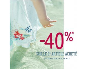 Catimini: -40% sur le 2ème, 4ème, 6ème (etc.) article acheté de la collection Printemps-Été 2018