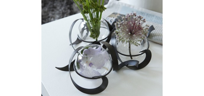 Becquet: Vase 3 boules support métal à 29,92€ au lieu de 39,90€