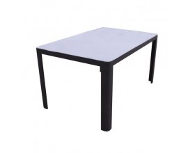 Alinéa: Table de jardin grise en alu et verre trempé (4 à 6 places) à 94,50€ au lieu de 135€
