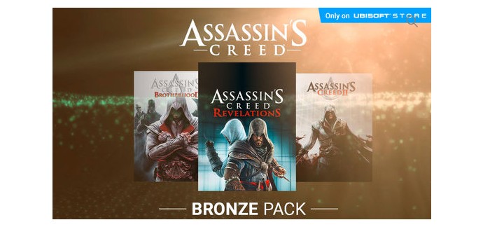 Ubisoft Store: Jeux vidéo Assassin's Creed Bronez Pack à 35,97€ au lieu de 39,97€