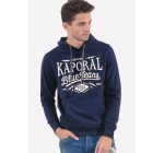 Kaporal Jeans: Sweat-shirt à capuche, inscription feutrine à 27,50€ au lieu de 55€