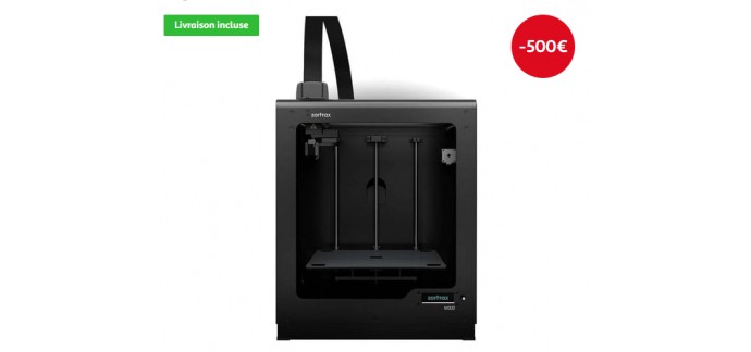 Auchan: Imprimante 3D Zortrax M300 à 3999€ au lieu de 4499€