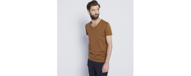 Devred: Tee-shirt col V homme basic à 9,09€ au lieu de 12,99€ 