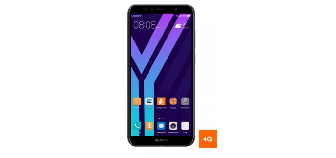 Orange: Smartphone Huawei Y6 2018 noir à 129,90€ au lieu de 149,90€