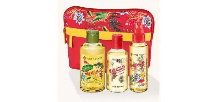 Yves Rocher: Trio collection Maracuja et sa trousse d'une valeur de 25,90€ au lieu de 52,10€ 