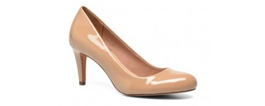 Sarenza: Clarks - Escarpins Carlita Love en cuir couleur beige d'une valeur de 48€ au lieu de 79,99€ 