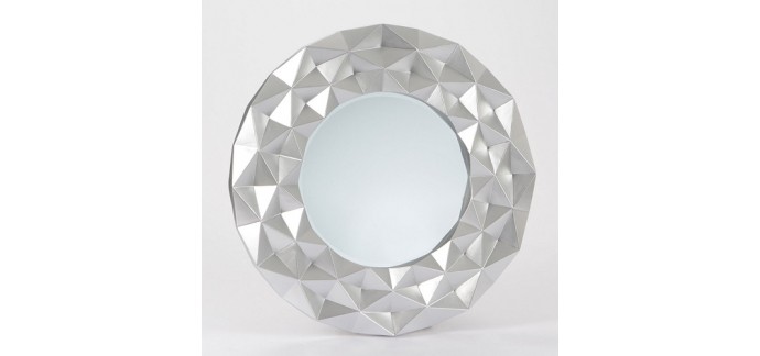 Maginéa: Miroir rond origami Amadeus en métal au prix de 67,28€ au lieu de 224,25€ 