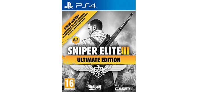 Playstation Store: Jeu PS4 Sniper Elite 3 ULTIMATE EDITION à 12,99€ au lieu de 39,99€