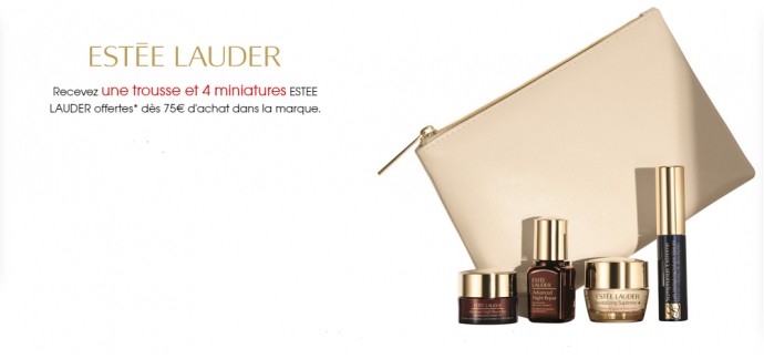 Sephora: Une trousse et 4 miniatures Estée Lauder offertes dès 75€ d'achat dans la marque