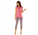 Pomm'Poire: Ensemble Pyjama femme en viscose rose/noisette à 24,43€ au lieu de 34,90€