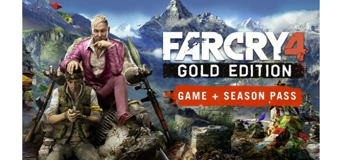 Playstation: Jeu PS4 Far Cry 4 - Gold Edition à 17,99€ au lieu de 49,99€