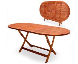ManoMano: Table de Jardin Pliable Alabama en Bois d'Eucalyptus Pré-huilé à 79,99€ au lieu de 90,88€