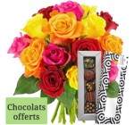 Florajet: 15 roses + chocolats offerts pour 22€