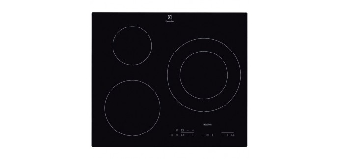 Cdiscount: Table de cuisson à induction (3 zones) ELECTROLUX E6113HIK à 249,99€ 