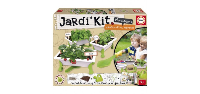 King Jouet: Coffret jardinage fraises menthe et basilic Jardi'kit à 19,99€