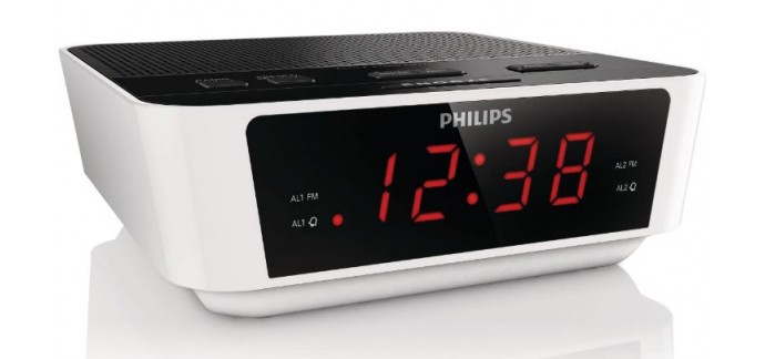 Rue du Commerce: Radio réveil Philips AJ3115 blanc à 21,59€ au lieu de 29,90€