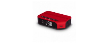 Conforama: Radio réveil Schneider Viva SC310ACL rouge à 16,78€ au lieu de 19,90€